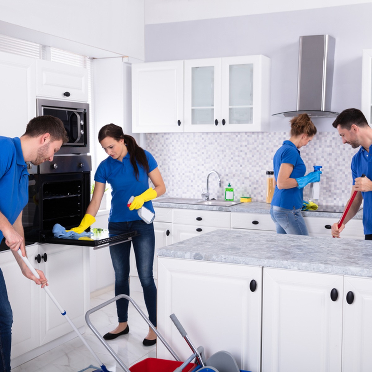 Professional kitchen cleaning by Maid Service Near Me